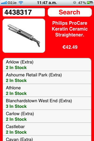Argos Stock Checker (iOS)
